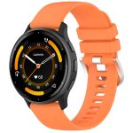 Flüssigglänzendes Silikon-Uhrenarmband mit silberner Schnalle, For Garmin Venu 3