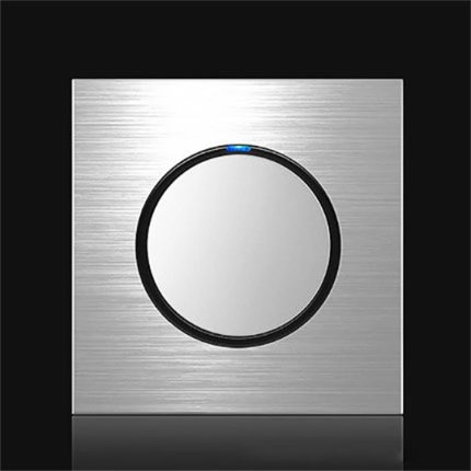86 mm graues Aluminium-Drahtzieh-LED-Schaltfeld, One Billing Control, One Open Dual Control, Two Billing Control, Two Open Dual Control, Triple Billing Control, Triple Open Dual Control, Four Open Dual Control, One Open Multiple Control, Computer Socke...