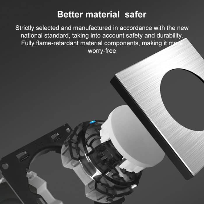 86 mm graues Aluminium-Drahtzieh-LED-Schaltfeld, One Billing Control, One Open Dual Control, Two Billing Control, Two Open Dual Control, Triple Billing Control, Triple Open Dual Control, Four Open Dual Control, One Open Multiple Control, Computer Socke... – Bild 5