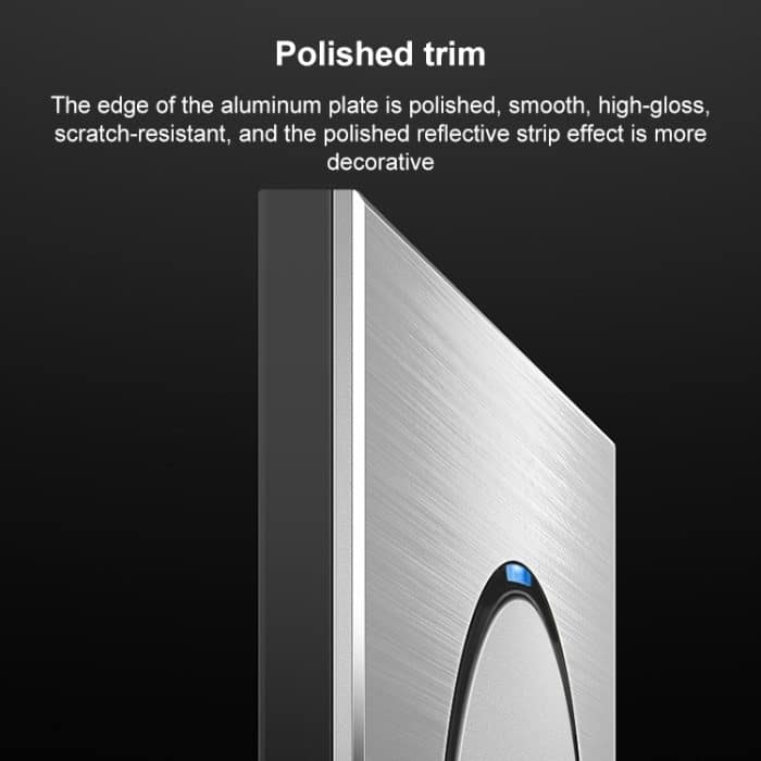 86 mm graues Aluminium-Drahtzieh-LED-Schaltfeld, One Billing Control, One Open Dual Control, Two Billing Control, Two Open Dual Control, Triple Billing Control, Triple Open Dual Control, Four Open Dual Control, One Open Multiple Control, Computer Socke... – Bild 9