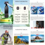 Für DJI OSMO Pocket 3 JSR ZB-Serie Kameraobjektivfilter, Streak Drawing Blue, Streak Drawing Gold – Bild 5