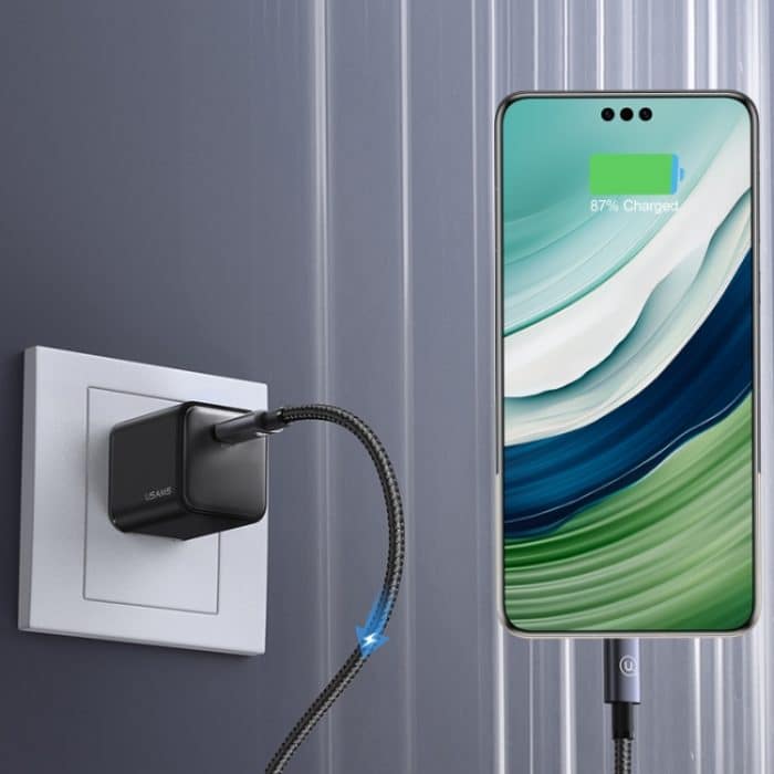 USAMS US-SJ661 Typ-C-auf-Typ-C-60-W-Schnellladedatenkabel, Länge: 1,2 m – Bild 4