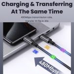 USAMS US-SJ661 Typ-C-auf-Typ-C-60-W-Schnellladedatenkabel, Länge: 1,2 m – Bild 8