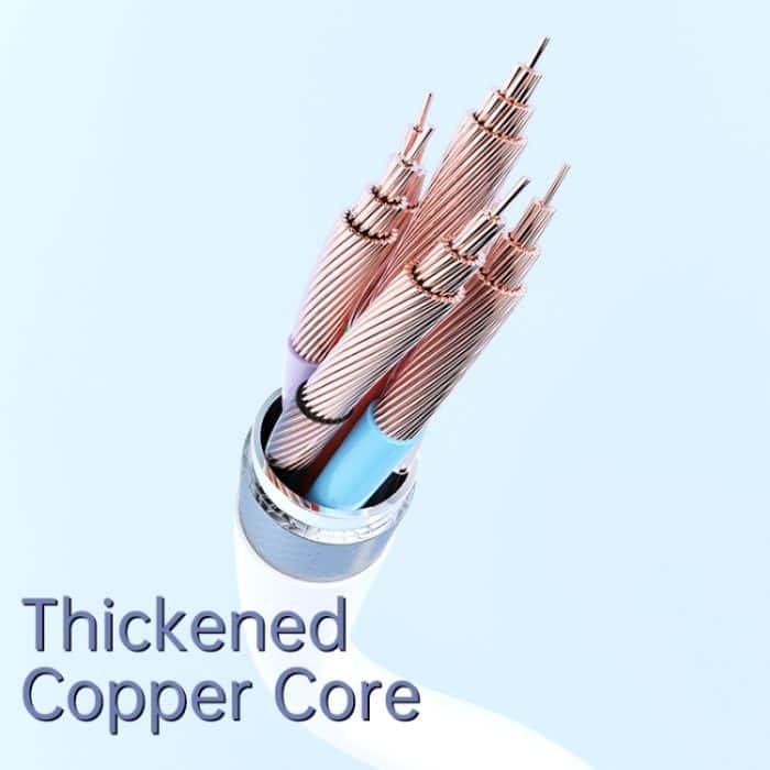 ROCK Simple Series 1 m 27 W USB-C/Typ-C auf 8-poliges Schnelllade-Datenkabel – Bild 6