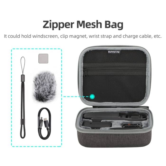 Für DJI Osmo Pocket 3 Sunnylife Aufbewahrungsbox, Full Set Bag, Standard Set Bag – Bild 4