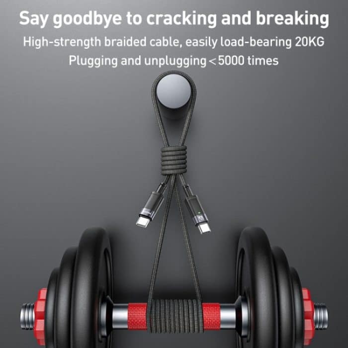 YESIDO CA160 1,2 m 60 W USB-C/Typ-C auf Typ-C Ladekabel mit automatischer Abschaltung – Bild 8