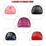 2027 Lady Leder Reißverschluss Geldbörse Kleine Muscheltasche mit Doppeltasche – Bild 10