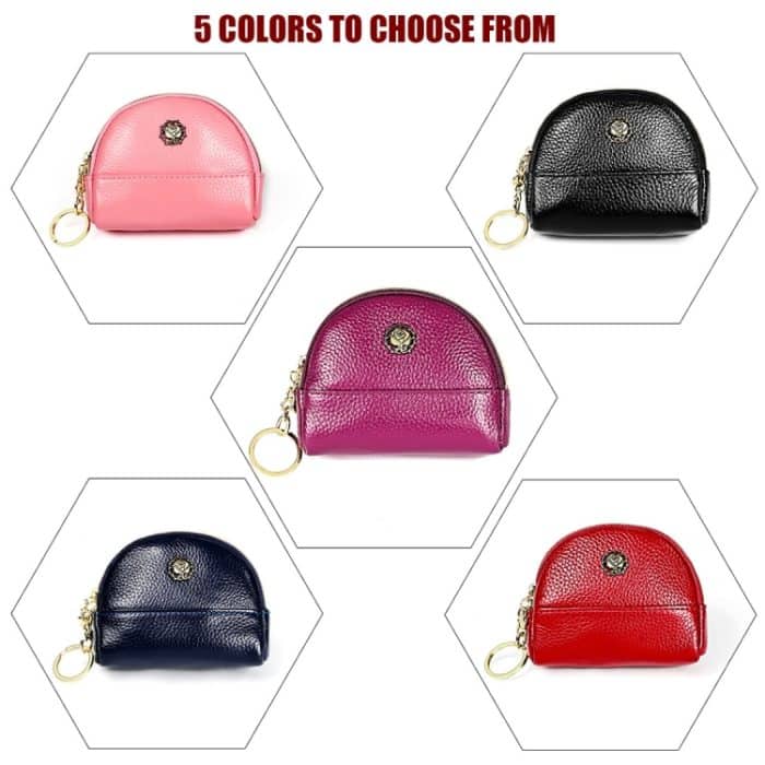 2027 Lady Leder Reißverschluss Geldbörse Kleine Muscheltasche mit Doppeltasche – Bild 10