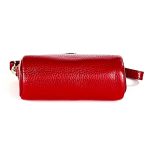 2033 Damen-Portemonnaie aus Leder, tragbar, mit Reißverschluss, kleine Kosmetiktasche mit Umhängeband – Bild 7