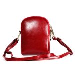 6062 Damen-Umhängetasche aus Ölwachs-Leder im Retro-Stil, kleine Handytasche, 6062 Red, 6062 Blue, 6062 Brown, 6062 Black – Bild 3