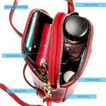 6062 Damen-Umhängetasche aus Ölwachs-Leder im Retro-Stil, kleine Handytasche, 6062 Red, 6062 Blue, 6062 Brown, 6062 Black – Bild 7