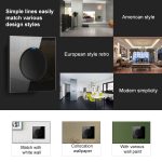 86 mm runde LED-Schalttafel aus gehärtetem Glas, schwarzes rundes Glas, One Open Dual Control, Two Billing Control, Two Open Dual Control, Three Billing Control, Three Open Dual Control, Four Billing Control, Four Open Dual Control... – Bild 15