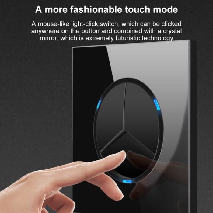 86 mm runde LED-Schalttafel aus gehärtetem Glas, schwarzes rundes Glas, One Open Dual Control, Two Billing Control, Two Open Dual Control, Three Billing Control, Three Open Dual Control, Four Billing Control, Four Open Dual Control... – Bild 8