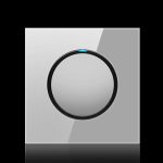 86 mm runde LED-Schalttafel aus gehärtetem Glas, graues rundes Glas, One Open Dual Control, Two Billing Control, Two Open Dual Control, Three Billing Control, Three Open Dual Control, Four Billing Control, Four Open Dual Control, One Open Multiple Cont...