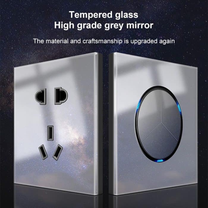 86 mm runde LED-Schalttafel aus gehärtetem Glas, graues rundes Glas, One Open Dual Control, Two Billing Control, Two Open Dual Control, Three Billing Control, Three Open Dual Control, Four Billing Control, Four Open Dual Control, One Open Multiple Cont... – Bild 7