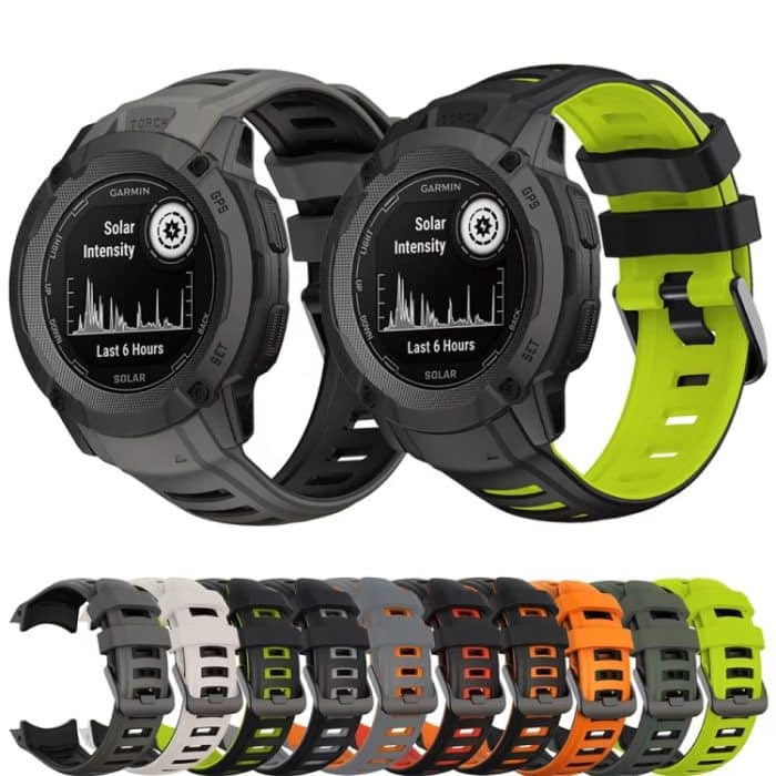 Zweifarbiges Silikon-Uhrenarmband, For Garmin Instinct 2X – Bild 2