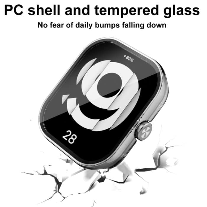 Integrierte Uhrenschutzhülle aus PC + gehärtetem Glas, For Redmi Watch 4 – Bild 4