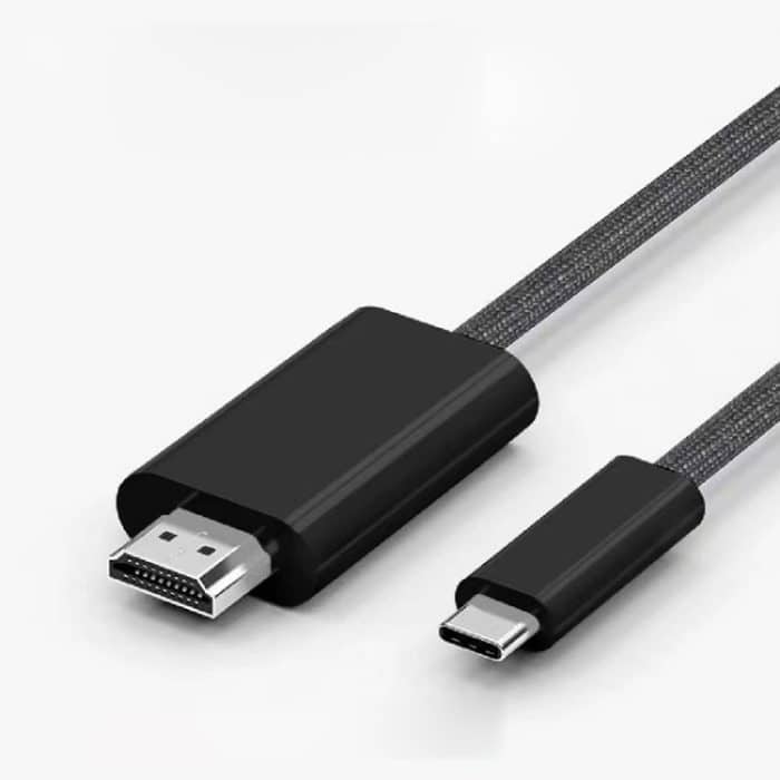USB-C/Typ-C auf HDMI HD-Adapterkabel, Länge: 1,8 m, 4K 30Hz, 4K 60Hz – Bild 1
