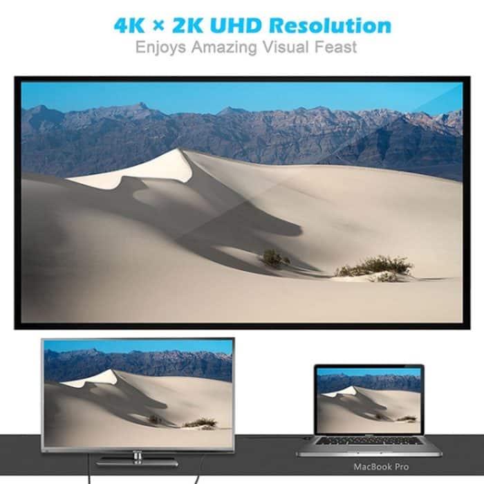 USB-C/Typ-C auf HDMI HD-Adapterkabel, Länge: 1,8 m, 4K 30Hz, 4K 60Hz – Bild 6