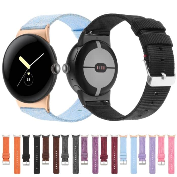 Nylon-Canvas-Uhrenarmband, For Google Pixel Watch 2 / Pixel Watch – Bild 2