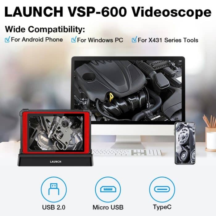 LAUNCH VSP-600 für X431 Pro3S+ / V / V+ / PAD-V USB HD Endoskop Autoreparaturwerkzeug – Bild 5