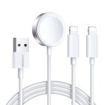 JOYROOM S-IW007 3-in-1-USB-auf-Dual-8-Pin-+Magnetuhr-Datenkabel zum kabellosen Laden, Länge: 1,2 m