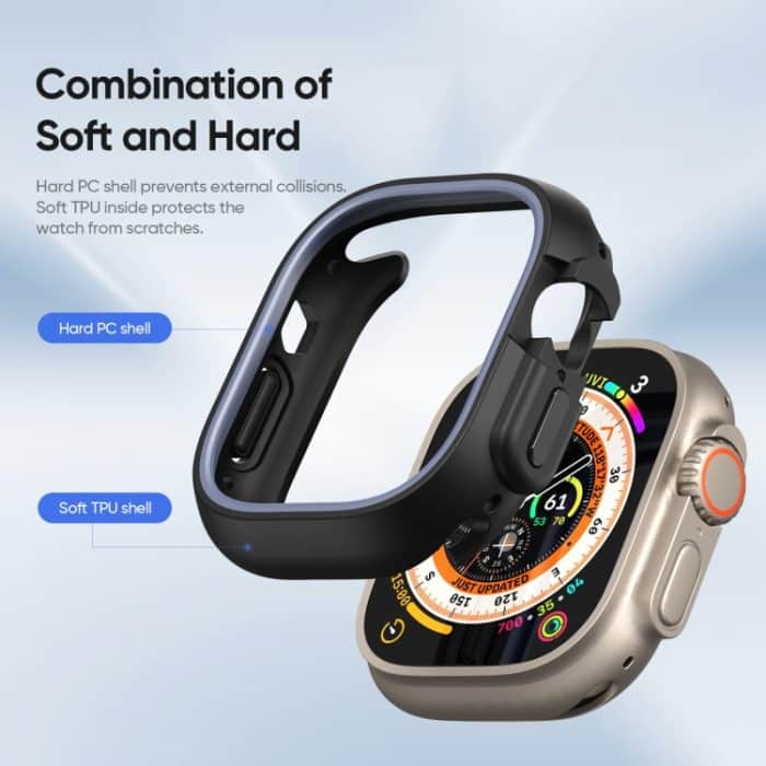 DUX DUCIS Bamo Series Hollow PC + TPU Uhrenschutzhülle, For Apple Watch Ultra 2 49mm / Ultra 49mm, For Apple Watch 9 / 8 / 7 45mm, For Apple Watch 9 / 8 / 7 41mm, For Apple Watch 4 / 5 / 6 / SE 44mm – Bild 4