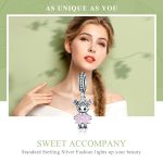 S925 Sterling Silber Sweet Companion Perlen DIY Armband Halskette Zubehör – Bild 4