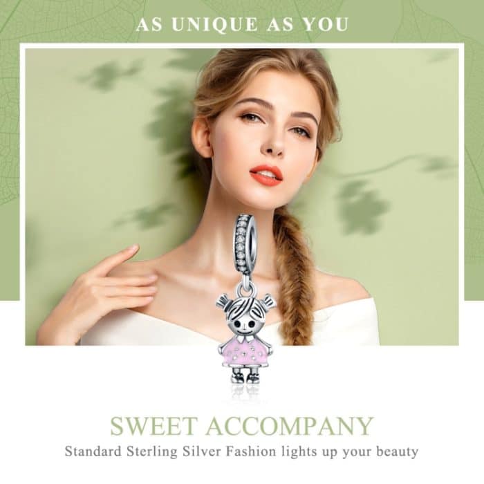 S925 Sterling Silber Sweet Companion Perlen DIY Armband Halskette Zubehör – Bild 4