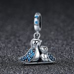 S925 Silber eingelegt Blue Gem Bird Armband Zubehör – Bild 2