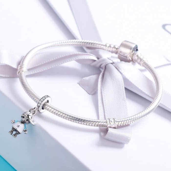 S925 Sterling Silber Clever Boy Perlen DIY Armband Halskette Zubehör – Bild 7