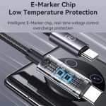 USAMS US-SJ671 Typ-C-auf-Typ-C-100-W-Schnelllade-Digitalanzeige-Datenkabel, Länge: 1,2 m – Bild 4