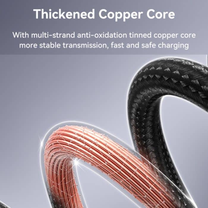 USAMS US-SJ671 Typ-C-auf-Typ-C-100-W-Schnelllade-Digitalanzeige-Datenkabel, Länge: 1,2 m – Bild 5