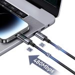 USAMS US-SJ672 Typ-C auf 8-poliges 30-W-Schnelllade-Digitalanzeige-Datenkabel, Länge: 1,2 m – Bild 5