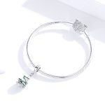 S925 Sterling Silber Anhänger platiniert Weihnachtsbaum Perlen DIY Armband Halskette Zubehör – Bild 4