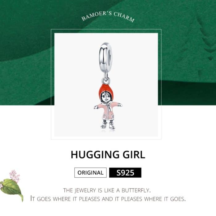 S925 Sterling Silber Anhänger Sunshine Girl Perlen DIY Armband Halskette Zubehör – Bild 5