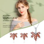 S925 Sterling Silber Spätherbst Ahornblatt Zubehör Perlen Armband Zubehör – Bild 6