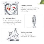 S925 Sterling Silber Anhänger platiniert Santa Beads DIY Armband Halskette Zubehör – Bild 7