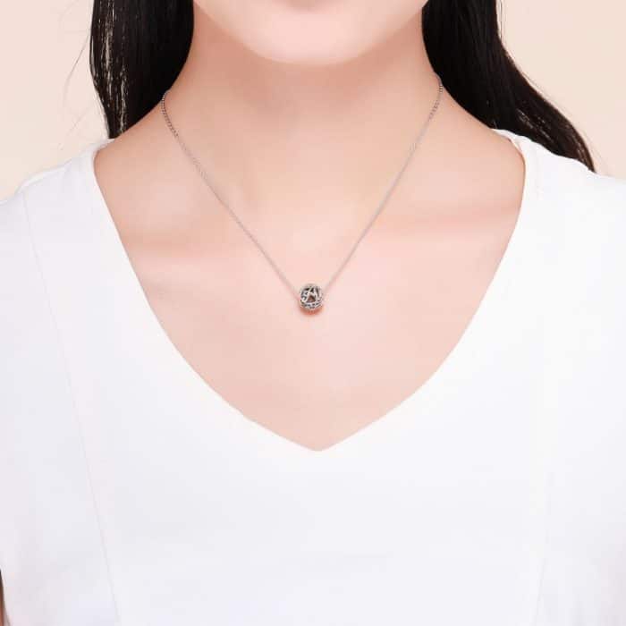 S925 Sterling Silber 26 englische Buchstabenperlen DIY Armband Halskette Zubehör – Bild 6