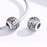 S925 Sterling Silber 12 Geburtsstein DIY Armband Halskette Zubehör – Bild 3