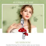 S925 Silber Kleiner Pilz DIY Armband Zubehör – Bild 3