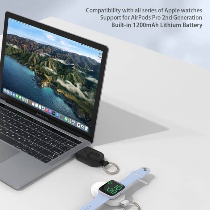 Für Apple Watch/AirPods Serie U20A Tragbares magnetisches kabelloses Ladegerät, U20A – Bild 4