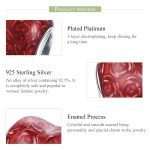 S925 Pure Silver Red Love DIY Armband Halskette Perlen – Bild 4