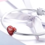 S925 Pure Silver Red Love DIY Armband Halskette Perlen – Bild 6
