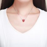 S925 Pure Silver Red Love DIY Armband Halskette Perlen – Bild 8