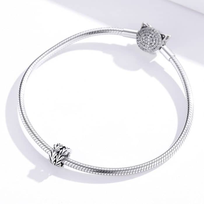 S925 Sterling Silber Einfache Algen Perlen DIY Armband Halskette Zubehör – Bild 7