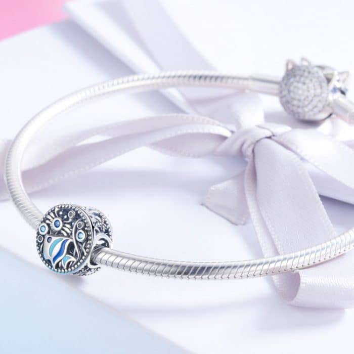 S925 Sterling Silber Unterwasserwelt Fischkrabben Perlen DIY Armband Halskette Zubehör – Bild 7