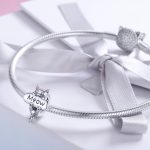 S925 Sterling Silber freche Katzenperlen DIY Armband Halskette Zubehör – Bild 7