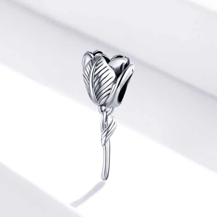 S925 Sterling Silber Tulpenperlen DIY Armband Halskette Zubehör – Bild 2