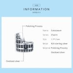 S925 Sterling Silber Kolosseum Perlen DIY Armband Halskette Zubehör – Bild 4